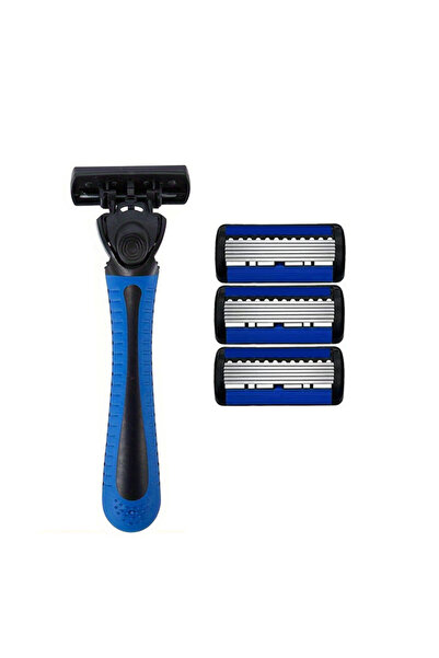Choice4 1 handle 3 blades 6-layer razor blade, men's stainless steel blade, classic water washed razor, shar