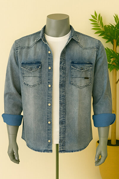 KİNGMAN MEN'S WEAR Kot gömlek