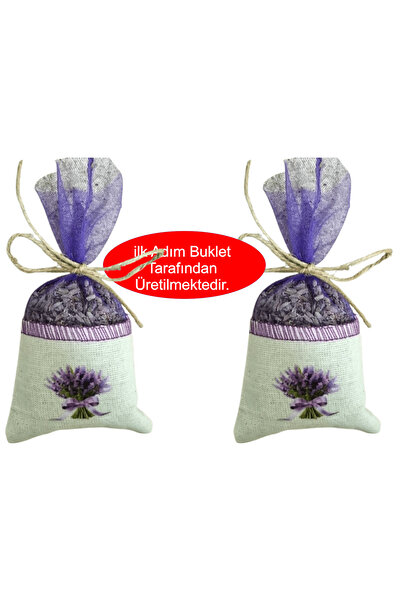 ilkadimbuklet 25 Adet Isparta Kuyucak Lavantası Tüllü Lavanta Kesesi İçi Dolu Organik