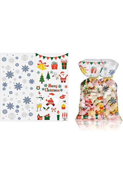 DİKO Set de 100 pungi de bomboane, plastic, multicolore, 13 x 27 cm