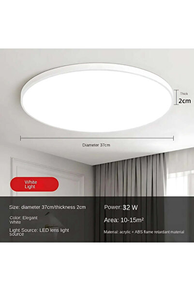ALC-Shop Plafoniera LED SOLIS 37cm 32W Lumina Neutra Alb