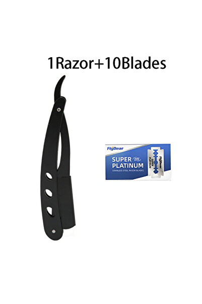 Choice1 ماكينة حلاقة واحدة و10 شفرات، ذراع حلاقة مستقيمة، ماكينة حلاقة يدوية ...