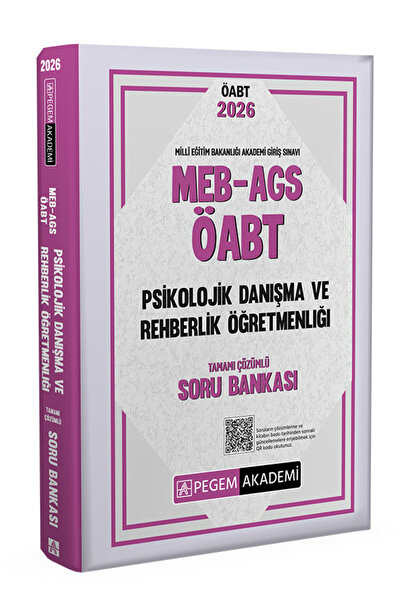 Pegem Akademi Yayıncılık 2026 MEB AGS ÖABT Psikolojik Danışma ve Rehberlik Ta...