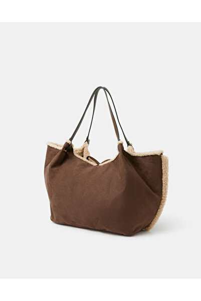 Accessorize Çift Taraflı Peluş Çanta