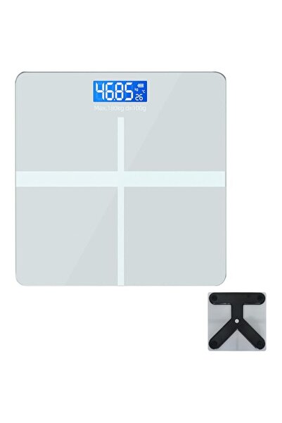 Generic ميزان حمام رقمي من Wesoke لقياس وزن الجسم، قابل لإعادة الشحن ودقيق للغاية، عالي الدقة