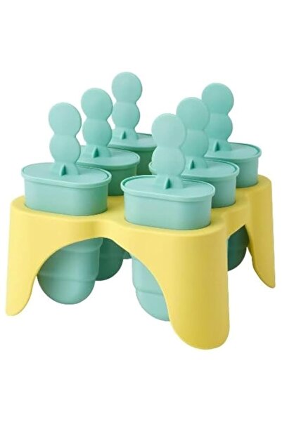 Generic Uppfylld Ice Lolly Maker, Turquoise/Yellow, UPP-605.332.41