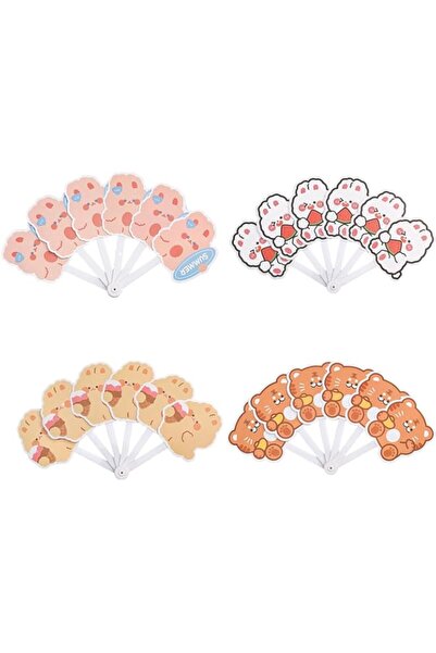 Generic Kids Hand Fan Handheld Fan Cartoon Kids Hand Fan Summer Cool fan paper fan Summer Folding Fan Portab