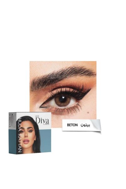 DİVA Diva Beton Plano - Pack of 2 lenses + sterile solution