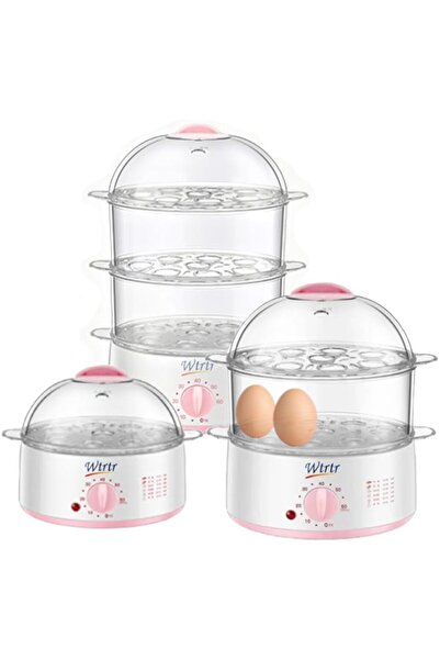 Generic غلاية بيض Wtrtr ذات سعة كبيرة ومؤقتة، طباخ بيض بسعة 8 أو 24 بيضة، صان...