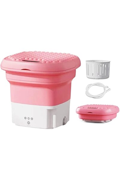 Generic Eacam Washing Machine Small Household Folding Portable Automatic Ultrasonic Forward and Reverse Puls