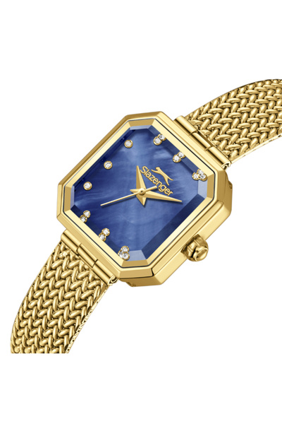 Slazenger Women's Analog Dark Blue MOP Dial Watch - SL.9.2534.3.06