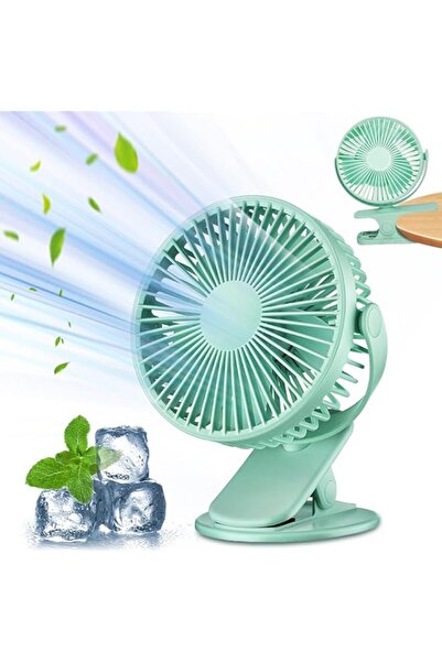 Generic STAYOUNG Portable Desktop Clip Fan - Battery Powered USB Fan, 3 Speed Adjustable, Sturdy Clip, 720°