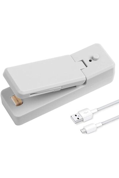 Generic آلة غلق الأكياس الصغيرة KASTWAVE، 2 في 1 محمولة وقابلة لإعادة الشحن، آلة غلق الأكياس بالحرارة والتفريغ وقاطعة يدوية