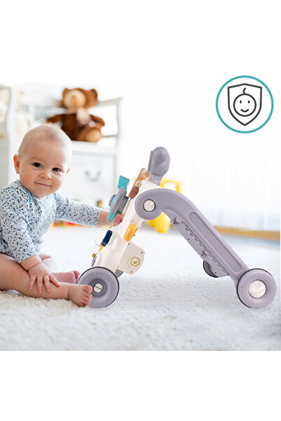 MalPlay Interactive transformable 6-in-1 walker with steering wheel, comfortable seat, activity panel