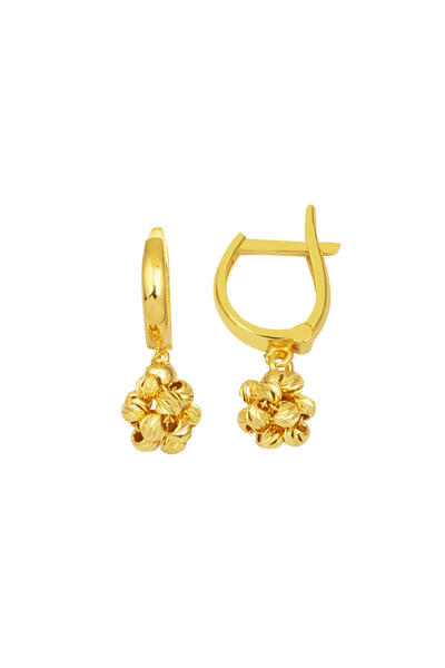 Bilezikci Dorika Sarı Altın Küpe