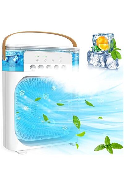 Generic مبرد هواء محمول، مكيفات هواء صغيرة تعمل بمنفذ USB، مبرد هواء شخصي محمول صغير الحجم، مرطب هواء