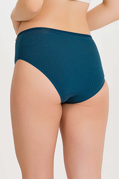 İLKE İÇ GİYİM Chiloți Bato cu dungi subțiri cu talie înaltă pentru femei 10 buc