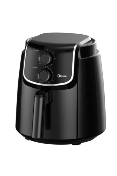 Midea Friteuză cu aer cald AirFryer MF-TN35D2, 1500W, 3,5 L, tehnologie DUALCYCLONE Rapid Air, Negru