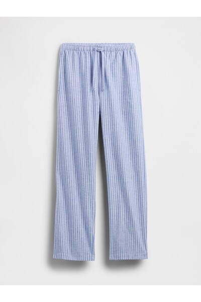 GAP Kadın Açık Mavi Softest Flannel Pijama Altı