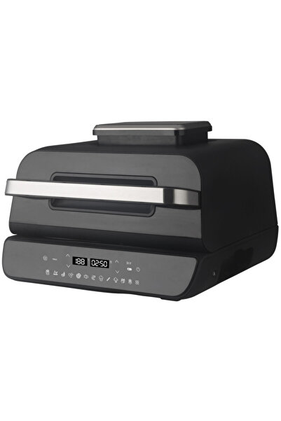 Voltz Grătar multifuncțional 12 în 1 Oliver OV51015K, 1800W, 4 accesorii, Smart, Timer, Friteuză cu aer, Negru