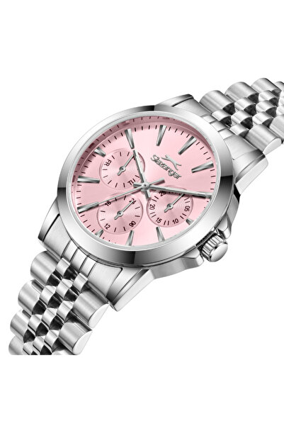 Slazenger Women's Multifunction Pink Dial Watch - SL.9.2553.2.04