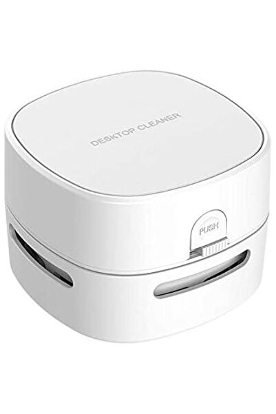 Generic COTREE Portable White Desk Vacuum - Mini Small Cute Table Cleaner Cordless Portable Handheld 2AA Bat