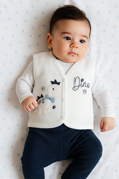 AKİ MODA KİDS Baby Boy Newborn 100% Cotton Combed Vest