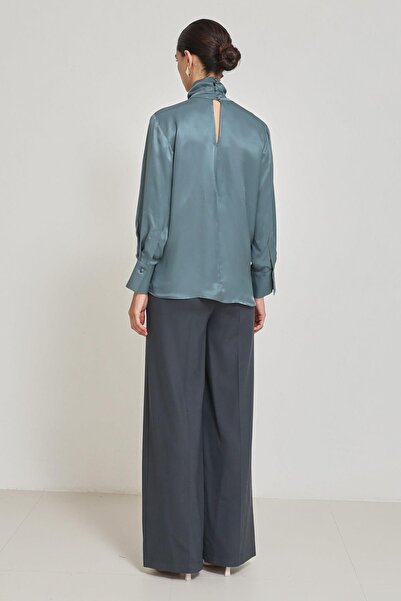 Setre Μπλούζα με λαιμόκοψη σε σχήμα V και λεπτομέρεια στο λαιμό, άνετη εφαρμογή