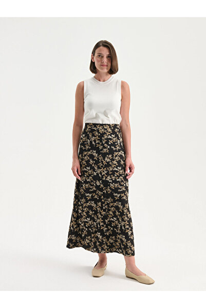 LC Waikiki Beli Lastikli Çiçekli Etek