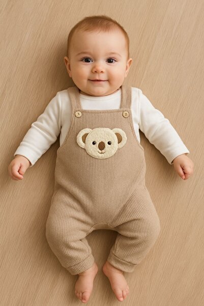 AKİ MODA KİDS Baby Boy Solapet 100% Cotton Combed Cotton Suit