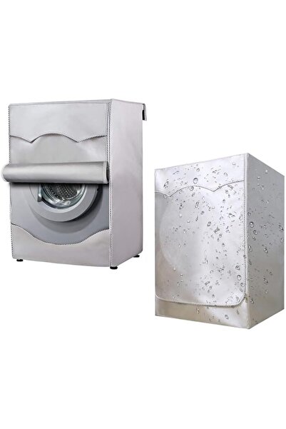 Generic غطاء غسالة KOWVOWZ لحماية الغسالة ذات التحميل الأمامي وغطاء مجفف الغسالة ومقاوم للماء والغبار C