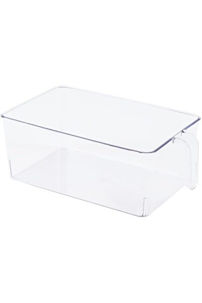 Generic منظم ثلاجة كبير من هومميثس بمقبض شفاف 30.5 × 18.2 × 11.5 سم