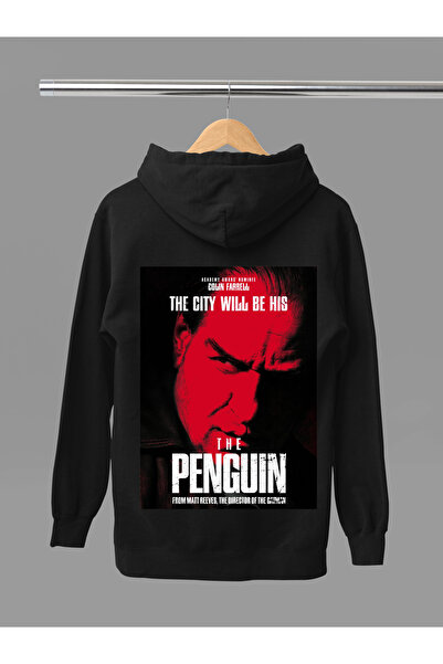 MAGORS سترة رياضية بقلنسوة من القطن المطبوع بأكمام طويلة وثلاثة خيوط من THE P...