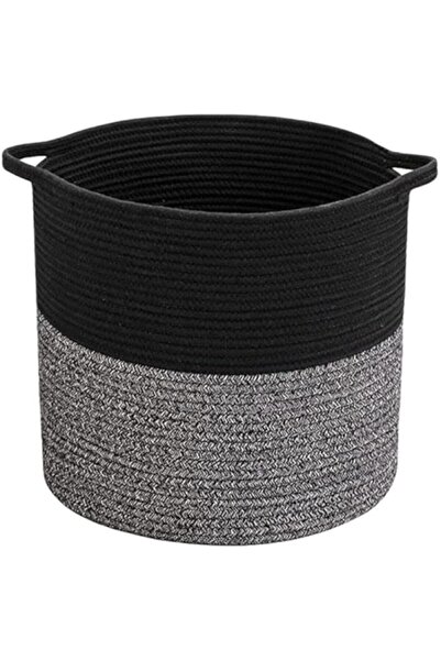 Generic Lolotzii 40cm x 37cm Laundry Baskets, Cotton Rope Storage Basket with Handles, Decorative Basket for