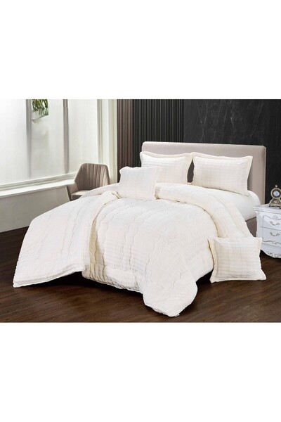 SNOOZYL مفرش سرير نفرين شتوي من المخمل الناعم والفرو الملكي ليمنحك الدفىء وال...