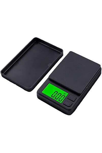 Generic Lancoon Jewelry Weighing Scale 1000g x 0.01g Black Digital Travel Scale Mini Digital Scale Small Poc