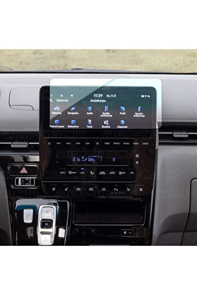 ael-tech واقي شاشة نانو 9H متوافق مع نظام الملاحة لسيارة هيونداي ستاريا 2024-...