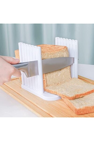 Generic DELFINO Bread Slicer for Homemade Bread, Adjustable Toast Slicing Guide, Slices Evenly Loaf Cutting