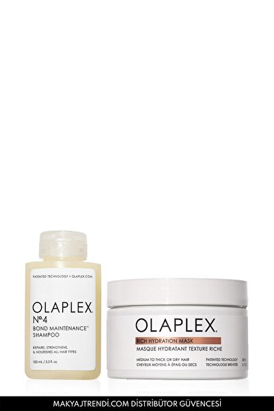 Olaplex Clean & Ready Hair Routine Set - Kalın Telli Saçlar İçin Bağ Güçlendirici Bakım Şampuanı & Yoğun Nem