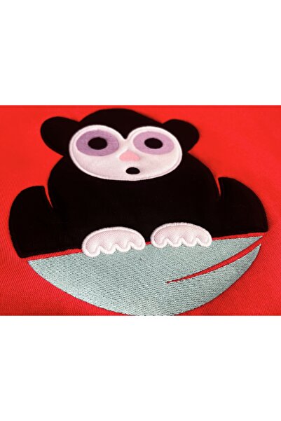 Beynlab Children's Sweatshirt Tarsier Hoodie Pomegranate