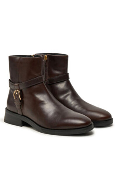 Geox γυναικεία μποτάκια μέχρι τον αστράγαλο D36VBD-000AA καφέ