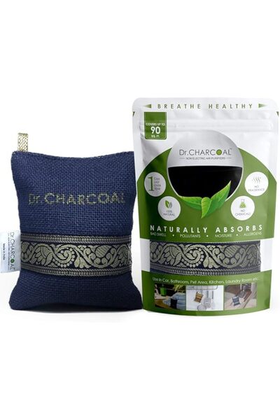 Generic جهاز دكتور شاركول لتنقية الهواء، مزيل الروائح، ومزيل الرطوبة، غير الكهربائي للسيارة والحمام والمطبخ -