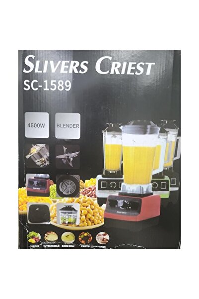 Generic خلاط احترافي 2 في 1 بقوة 4500 واط، خلاط عالي الطاقة للمطبخ، مصنوع من الفولاذ المقاوم للصدأ، خلاط سموثي