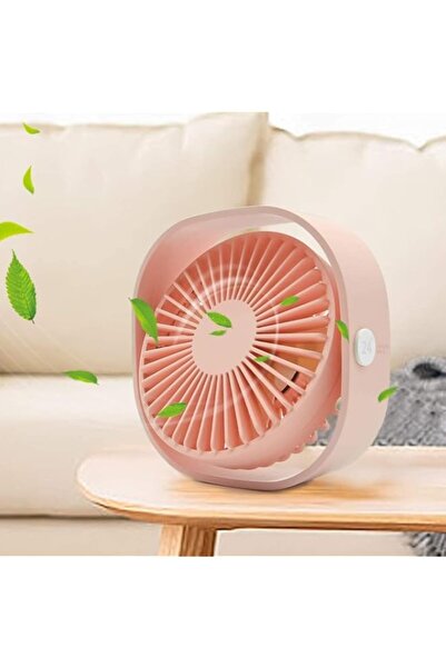 Generic مروحة مكتب يو إس بي بوليفيا، مروحة صغيرة قابلة للدوران 360 درجة، 3 سرعات، طاولة سطح مكتب محمولة، هادئة، يو إس بي