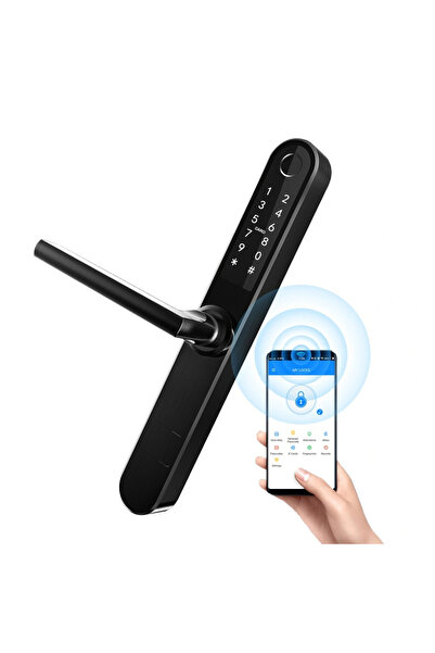 OEM Smart cylinder lock, black short adjustable 35-90 mm, TTLock app