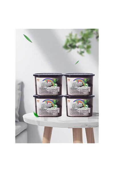 Generic هوماركت، 4 قطع، مزيل للرطوبة، فحم الخيزران، مقاوم للعفن، مزيل للروائح...
