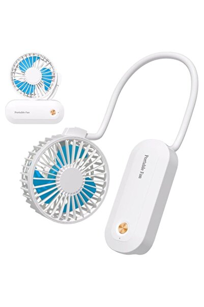 Generic مروحة صغيرة متعددة الاستخدامات 3 في 1، مروحة يدوية محمولة، مروحة قابلة لإعادة الشحن، مروحة قابلة للطي، مروحة تدوير هواء بثلاث سرعات