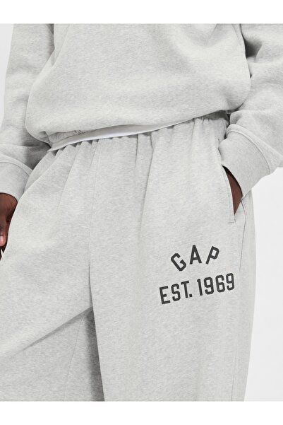 GAP Erkek Açık Gri VintageSoft Logo Baggy Eşofman Altı