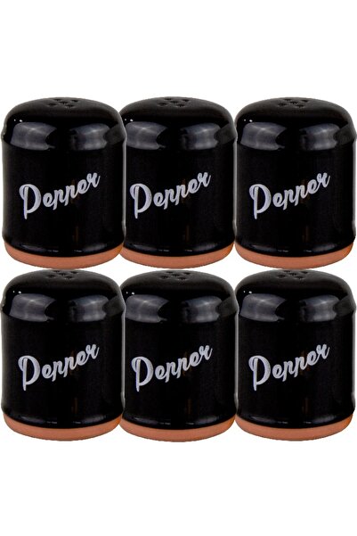 Culinaro Set 6 pipernite porțelan HELLA NEGRU ALB