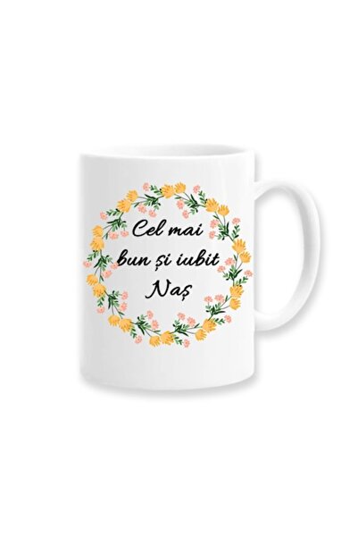 OEM Cană personalizată pentru Naș cu mesajul: „Cel mai bun și iubit Naș”, Bet...